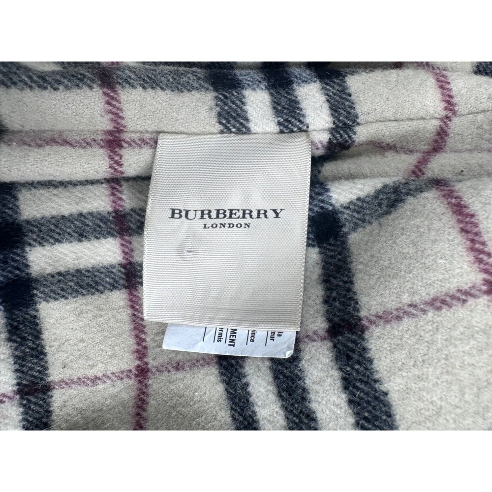 LADIES BURBERRY LONDON WINTER JACKET PARKA WOOL QUILTED HOODED SIZE SMALL A46 - Picture 7 of 8